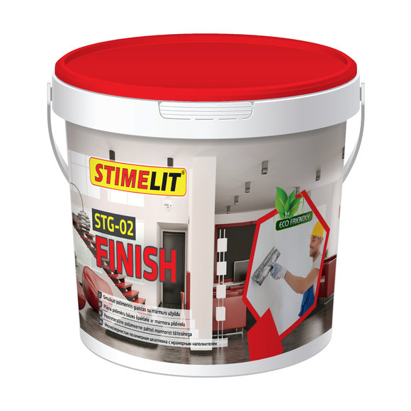 STG-02 FINISH Smulkus polimerinis glaistas